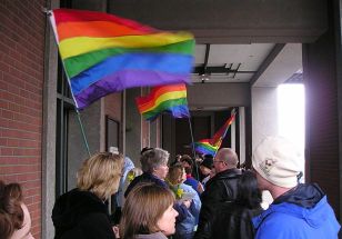 Pride Flags Flying